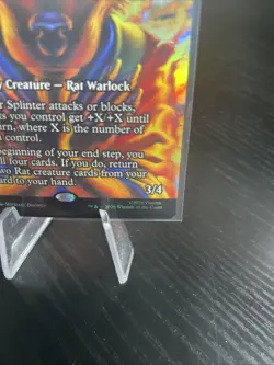 MTG TMNT - Splinter of the Shadows (Ashcoat) - Foil Borderless Mythic - Image 4