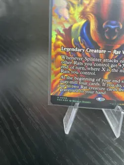MTG TMNT - Splinter of the Shadows (Ashcoat) - Foil Borderless Mythic - Image 5