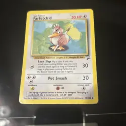 FARFETCH'D 40/130 UNCOMMON BASE SET 2 POKEMON LP - Image 1