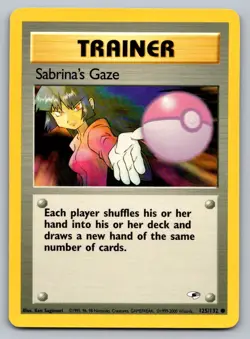 Pokemon Sabrina's Gaze Common Gym Heroes 125/132 LP - Image 1