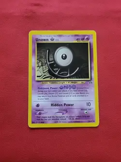 Pokemon: Unown [U] #51/75 Neo Discovery 2001 Non-holo Vintage - LP - L41 - Image 1