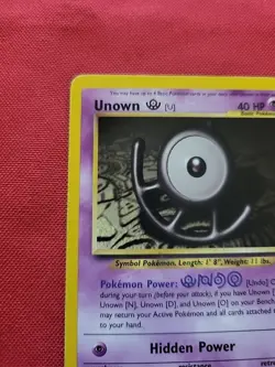 Pokemon: Unown [U] #51/75 Neo Discovery 2001 Non-holo Vintage - LP - L41 - Image 4