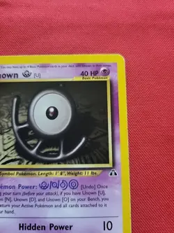 Pokemon: Unown [U] #51/75 Neo Discovery 2001 Non-holo Vintage - LP - L41 - Image 5