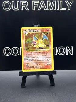 Pokemon TCG Charizard Base Set 4/102 Holo Unlimited Holo Rare - Image 1