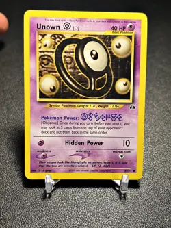 2001 Pokemon TCG Neo Discovery Unown (O) Unlimited 69/75 - LP - Image 1