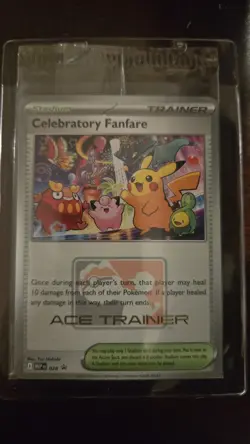 Pokemon Celebratory Fanfare 2025 ACE TRAINER Promo - Image 1