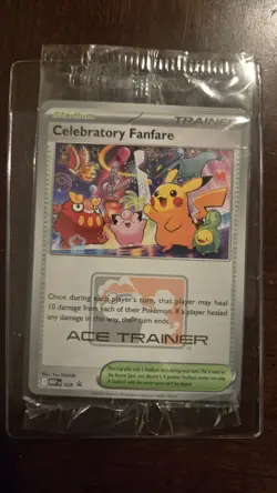 Pokemon Celebratory Fanfare 2025 ACE TRAINER Promo - Image 2