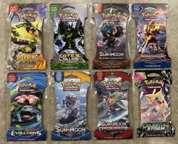 Lot Of 8 Sealed Unweighed Vintage Pokemon Blister Booster Packs - Image 1