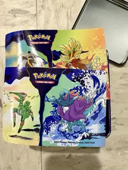 Pokemon Metal Collectors Tins Lot Of 27 - Cube/Square With 2 Pages Of Stickers - Image 4