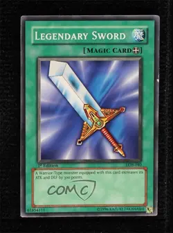 Legendary Sword 1st Ed. YuGiOh Legend of Blue Eyes White Dragon #LOB-040 2002 - Image 1