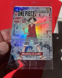 One Piece College BB US Voyage Collector Card Monkey D Luffy Houston CCG - Image 3