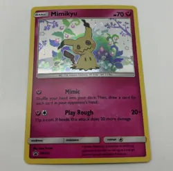 Mimikyu SM163 Holo Pokemon Sun & Moon Team Up Black Star Blister Promo Card - NM - Image 1