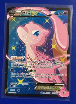 Pokemon TCG Card Mew EX TCG Full Art Ultra Rare Radiant Collection RC24/RC25 LP - Image 1