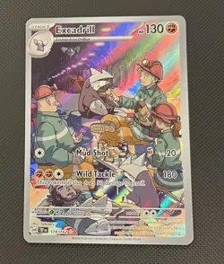 Pokemon Card TCG Excadrill 174/162 SV05: Temporal Forces Holo Rare Near Mint - Image 1