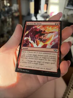 Magic The Gathering Card #U 0142 Return The Favor Instant Two Red Mana - Image 4