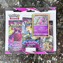 Pokemon Trading Card Games Sword & Shield Fusion Strike 3 Pack Blister - Espeon 820650809200 - Image 1