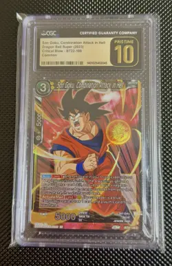 Son Goku, Combination Attack in Hell. Dragon Ball Super Card. CGC PRISTINE 10 - Image 1