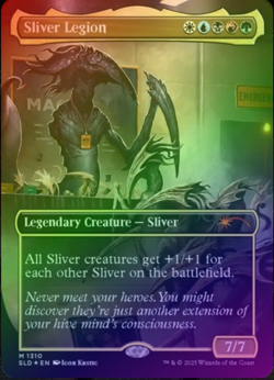 Sliver Legion Full Art Rainbow FOIL - Secret Lair SLD 1310 - EN NM Magic - Image 1