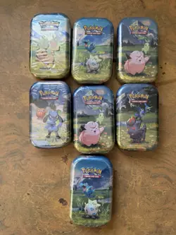 Pokemon Ascended Heroes Lot Of 7x SEALED MINI TINS - Image 1