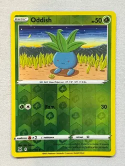 Oddish 001/196 Common Lost Origin Pokemon Reverse Holo Lightly Played - Image 1