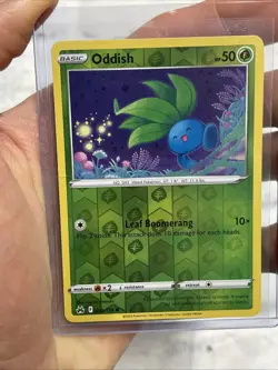 Pokemon TCG Oddish 001/159 Crown Zenith Reverse Holo Nintendo 2023 NM/MT Card - Image 1