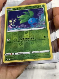 Pokemon TCG Oddish 001/159 Crown Zenith Reverse Holo Nintendo 2023 NM/MT Card - Image 2