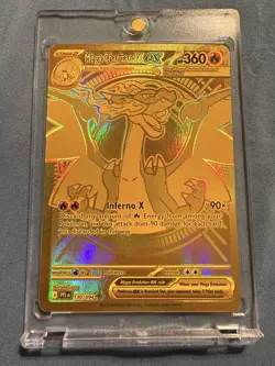 Pokemon Mega Charizard X ex Gold Hyper Rare 130/094 Phantasmal Flames (&3 free) - Image 1