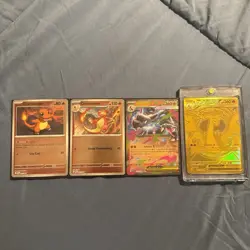 Pokemon Mega Charizard X ex Gold Hyper Rare 130/094 Phantasmal Flames (&3 free) - Image 2