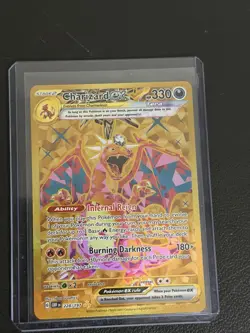 Pokemon Charizard Obsidian Flames Ex #228 Hyper Rare Gold - Image 3