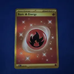 Pokemon TCG Fire Energy 230/197 Obsidian Flames Gold Hyper Rare NM - Image 1
