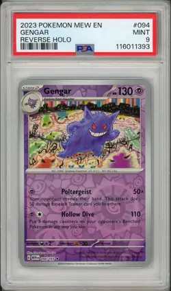 2024 Pokemon MEW 151 Gengar Reverse Holo #094 PSA 9 - Image 1