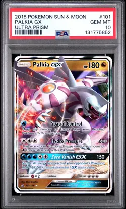 Palkia GX 101/156 S&M-Ultra Prism Holo Pokemon TCG PSA 10 Gem mint - Image 4