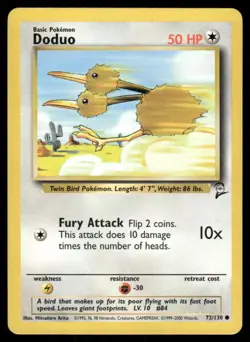 DODUO 72/130 BASE SET 2 POKEMON COMMON - Image 1