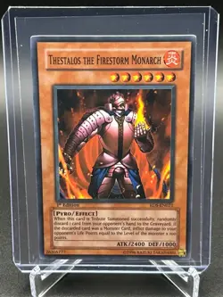 Yugioh TCG Thestalos The Firestorm Monarch RDS-EN021 1st Edition Holo NM - Image 1