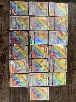 Pokemon Pikachu & Zekrom GX TAG TEAM Rainbow Cards Lot - Image 1