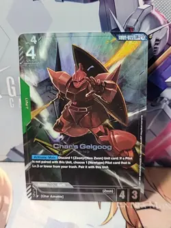 Char’s Gelgoog - Newtype Rising GD01-023 LR+ - NM / Mint Gundam Card Game - Image 1