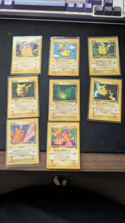 Pikachu World Collection 2000 Pokemon Cards 8/9 Card Set - Image 1