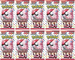 10 Packs New Unopened Pokemon 151 Booster Packs sv2a Pokemon Cards Japanese New - Image 3