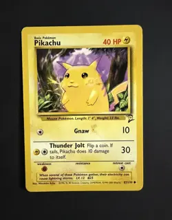 Pikachu 87/130 Base Set 2 Pokemon Card - Image 1
