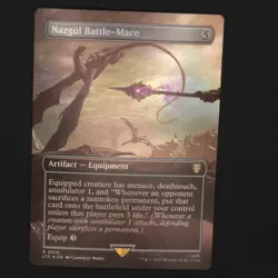 Nazgul Battle-Mace (Borderless) FOIL MTG Lord of the Rings CMDR Rare 510 NM - Image 1