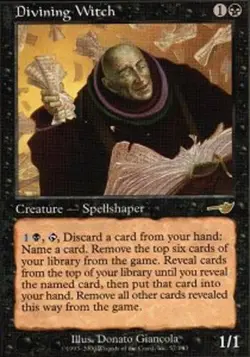 4x MTG Divining Witch, Moderate Play, English Nemesis - Image 1
