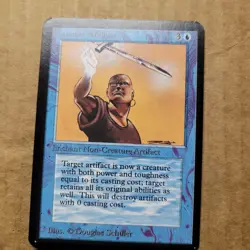 MTG ANIMATE ARTIFACT Alpha Magic The Gathering Limited Old School 1993 NM-Mint - Image 1