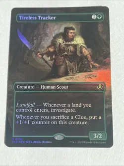 Tireless Tracker (Borderless) #318 (Foil) NM Innistrad Remastered INR Magic MTG - Image 1