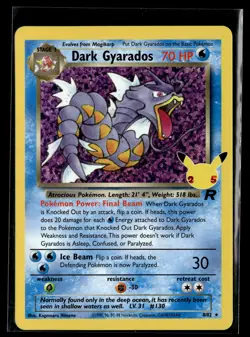 Pokemon TCG Celebrations: Classic Collection #8/82 Dark Gyarados - Image 1