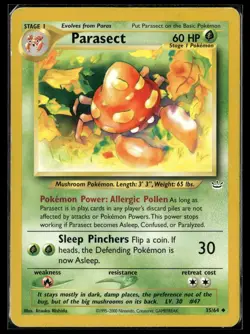 Pokemon TCG Neo Revelation #35/64 Parasect - Image 1