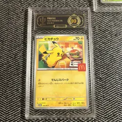 APH Black 10* Pokemon Japanese McDonald's Pikachu set 2025 017-021/M-P - Image 3