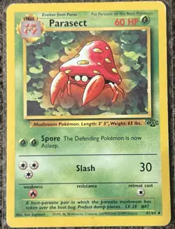 Pokemon Jungle Set 1st Edition Regular Finish Parasect 41/64 NM-MT OC998 - Image 1