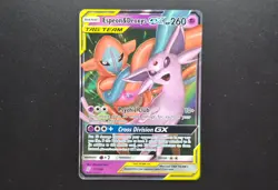 Espeon and Deoxys GX 72/236 Pokemon TCG Unified Minds Tag Team Ultra Rare - NM - Image 1