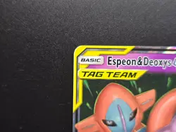 Espeon and Deoxys GX 72/236 Pokemon TCG Unified Minds Tag Team Ultra Rare - NM - Image 2