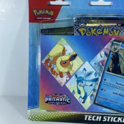 FREE SHIPPING Pokemon TCG Prismatic Evolutions Tech Sticker Collection Glaceon - Image 3
